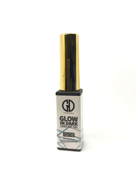 Nail Art Gel Liner | Glow in The Dark | GND Canada 18 | 0.27 Oz