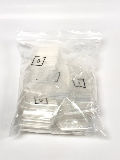 Extra Long Square | Natural | Clear | Bag 550 Tips | Extra #4,5. - CM Nails & Beauty Supply