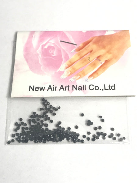 Rhinstone Nail Arts Round  | clear | Purple | Yellow | Pink