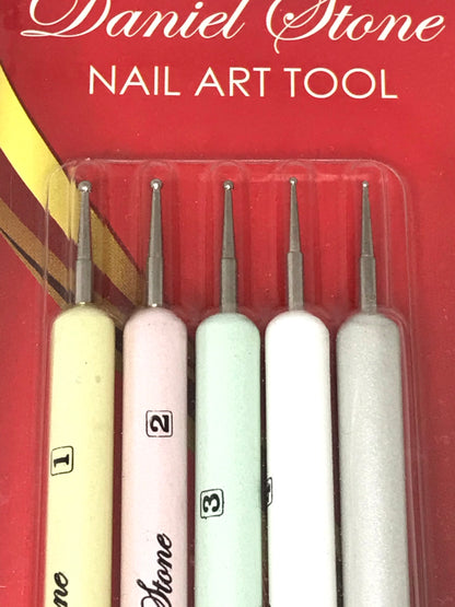 Daniel Stone 5-Piece Dotting Tool Set | Marble - CM Nails & Beauty Supply