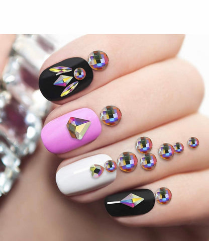 Nail Art Rhinestones Diamonds Crystals Beads Gems for DIY Nail Accessories Decor and Eye Makeup - CM Nails & Beauty Supply