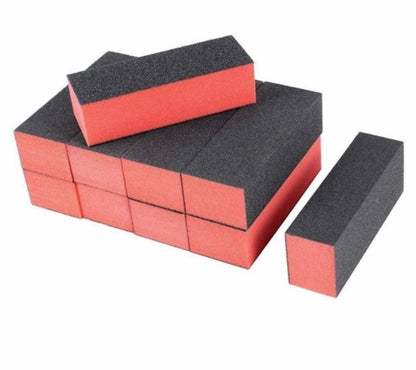 Black & Orange Nail Buffer (10 Pcs) - CM Nails & Beauty Supply