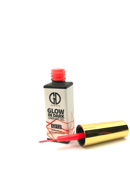Nail Art Gel Liner | Glow in The Dark | GND Canada 12 | 0.27 Oz - CM Nails & Beauty Supply