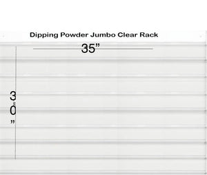 Clear Acrylic Dip Powder Rack – Holds 120 Jars (2 oz) – Wall Mounted – In-Store Pickup Only - CM Nails & Beauty Supply