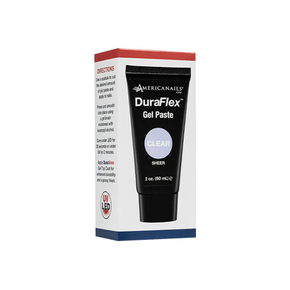 DuraFlex Gel Paste | Hybrid Gel | Clear 2oz - CM Nails & Beauty Supply