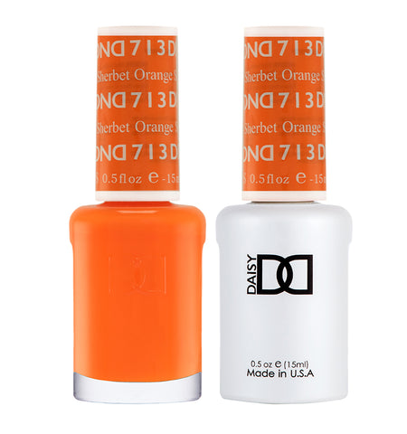 DND - Orange Sherbet #713 - Gel & Lacquer Duo