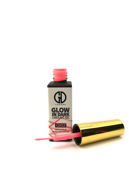 Nail Art Gel Liner | Glow in The Dark | GND Canada 02 | 0.27 Oz - CM Nails & Beauty Supply