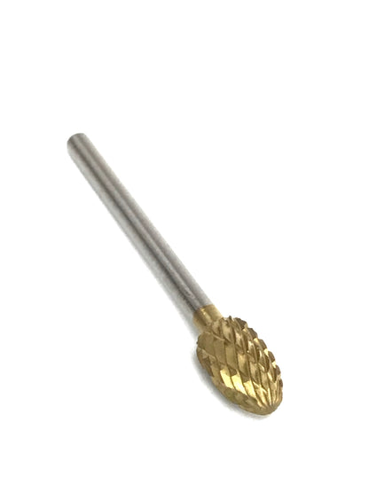 Medicool Pro Bits Carbide Football Bit 3/32 Gold - CM Nails & Beauty Supply