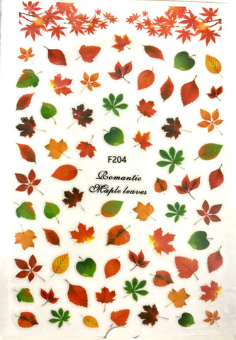 Nail Stickers / Leaves 🍁 F 204
