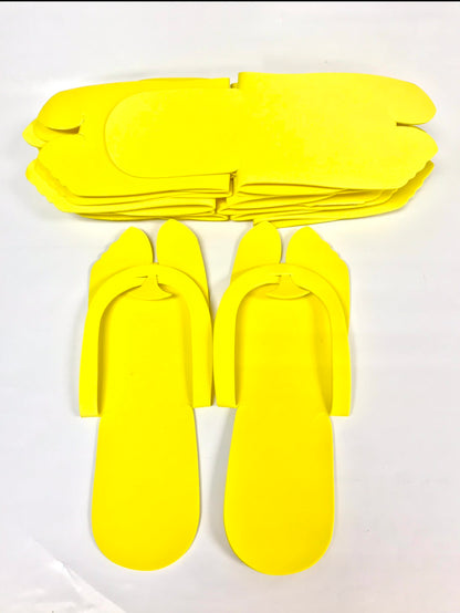 Disposable Foam Pedicure Slippers Multi Color 12 pairs/ pack - CM Nails & Beauty Supply