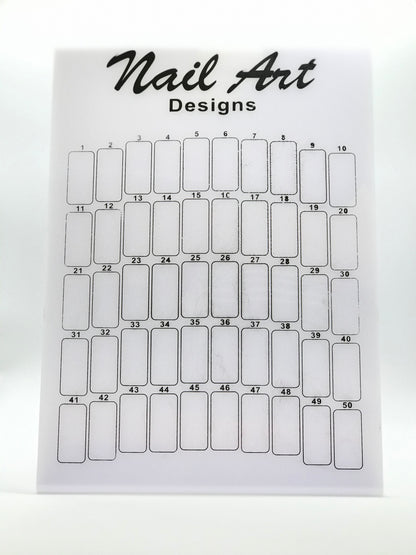 Colour Char | Nail Arts | Desktop Display | Displays 50 Tips - CM Nails & Beauty Supply