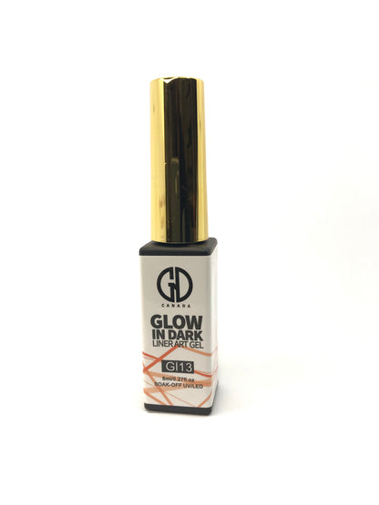 Nail Art Gel Liner | Glow in The Dark | GND Canada 13 | 0.27 Oz - CM Nails & Beauty Supply