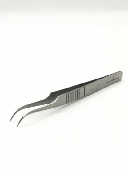 Ultra Sharp Point Curved | Tweezer | Best for Eyelash Extension.| ZBI | - CM Nails & Beauty Supply