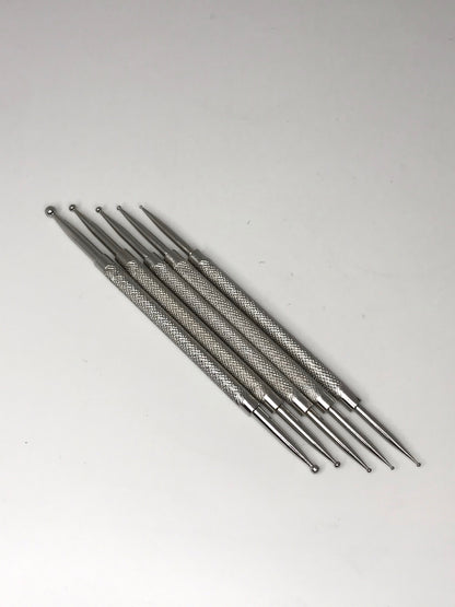 Dotting Tool Dual-End Dotting Tool Set (5-Piece) – Inox Japan Steel - CM Nails & Beauty Supply