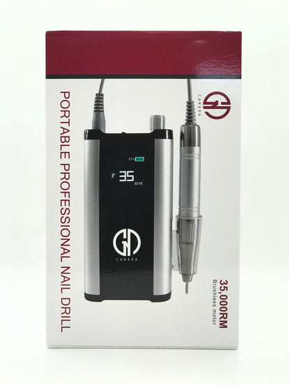 Nail Drill | GND Canada Rechargeable Drill PRO | Digital Screen | 35K RPM - CM Nails & Beauty Supply