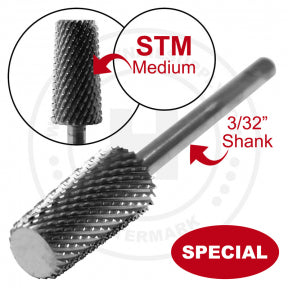 Startool Carbide| Bit | Large / Small / 3 In 1 / Loxo Mandrel Head 3/32" | - Gold & Silver - CM Nails & Beauty Supply