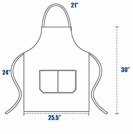 Apron for Women - Men | Black | Light Pink | Beige | Toffee | With 2 Pockets - CM Nails & Beauty Supply