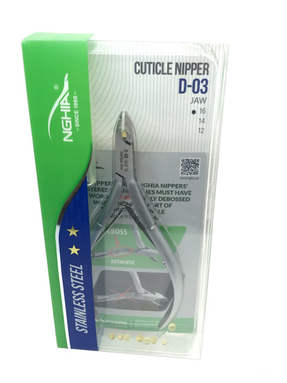 Cuticle Nipper | Nghia Stainless Steel D03 – Precision Trimmer - CM Nails & Beauty Supply