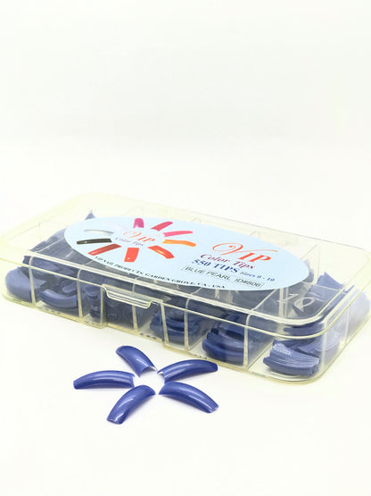Coloured Nail Tips V.I.P | Box 550 pcs - CM Nails & Beauty Supply