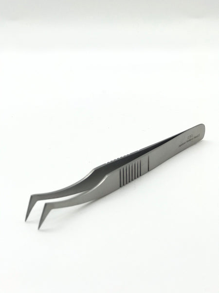 Angled Needle Nose Tweezers | Best for Eyelash Extension.| ZBI |