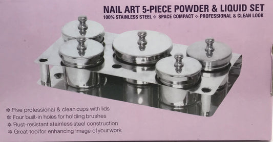 Mini powder & Liquid Cup (5pcs) - CM Nails & Beauty Supply