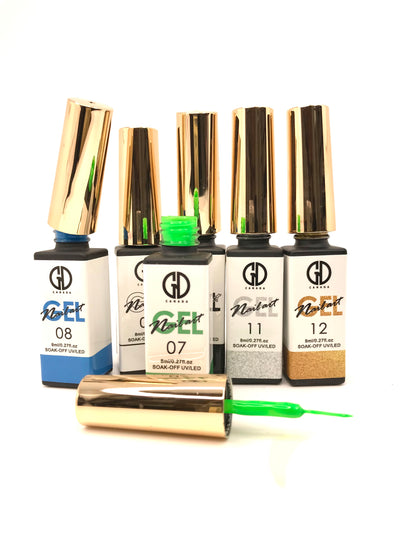 Nail Art Gel Liner | Glow inThe Dark | GND Canada 17 | 0.27 Oz - CM Nails & Beauty Supply