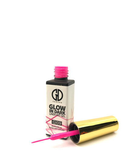 Nail Art Gel Liner | Glow in The Dark | GND Canada 09 | 0.27 Oz - CM Nails & Beauty Supply
