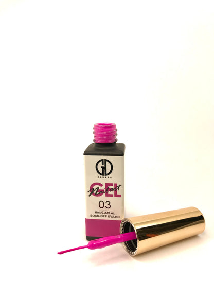 Nail Art Gel Liner | GND Canada 03 | 0.33Oz - CM Nails & Beauty Supply