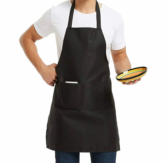 Apron for Women - Men | Black | Light Pink | Beige | Toffee | With 2 Pockets - CM Nails & Beauty Supply