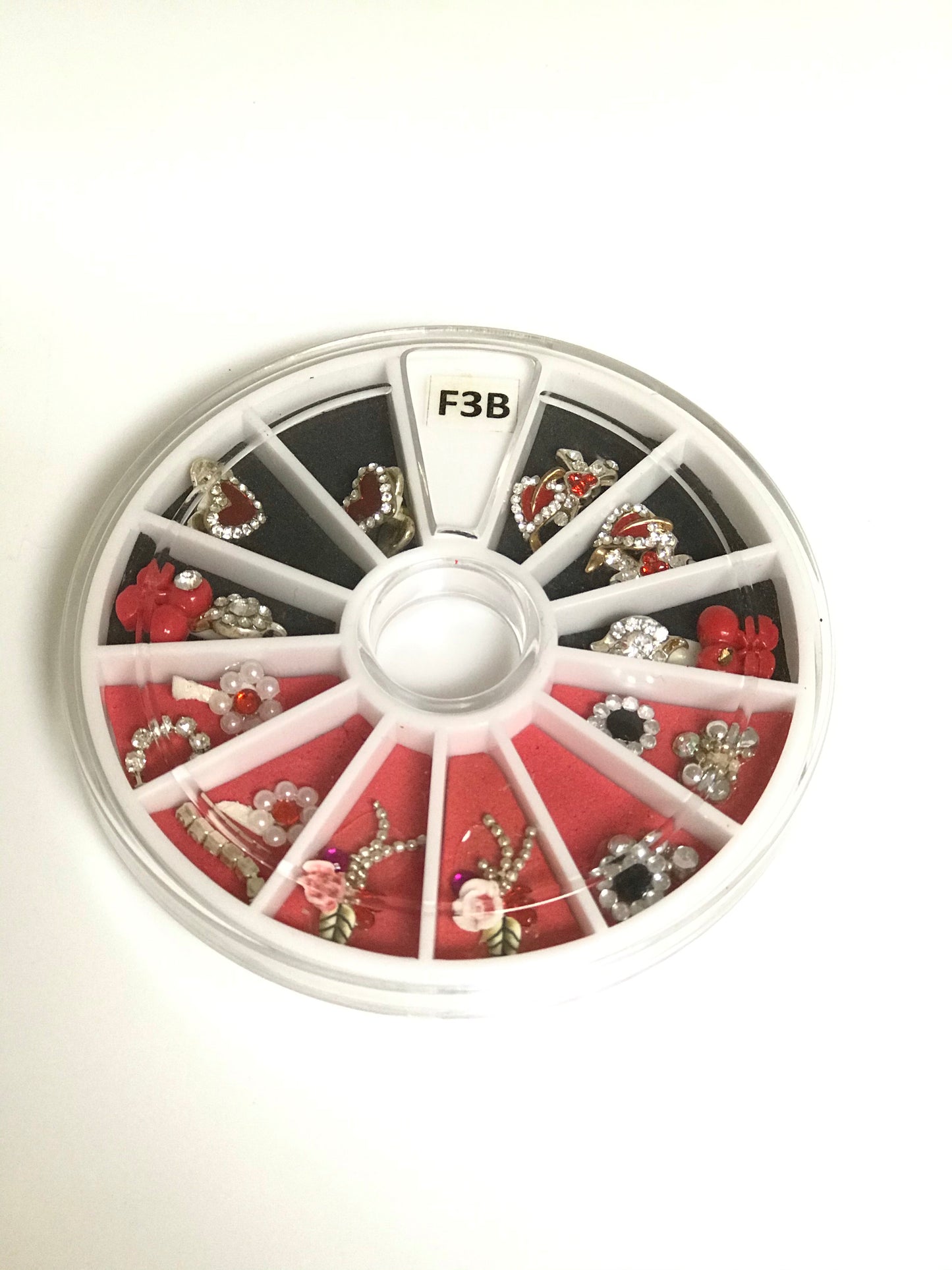 Mix Design 3D alloy diamond nail charm metal crystal rhinestone nail art | F 3B | - CM Nails & Beauty Supply