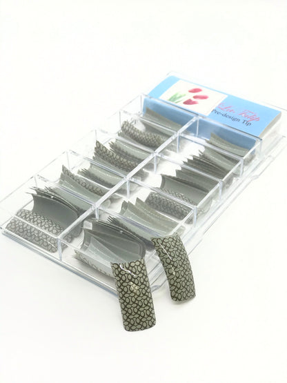Pre-Designed Acrylic Nail Tip (100 pcs) - CM Nails & Beauty Supply