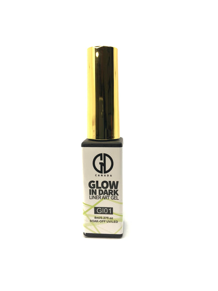 Nail Art Gel Liner | Glow in The Dark | GND Canada 01 | 0.27 Oz