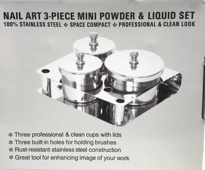 Mini powder & Liquid Cup (3pcs) - CM Nails & Beauty Supply