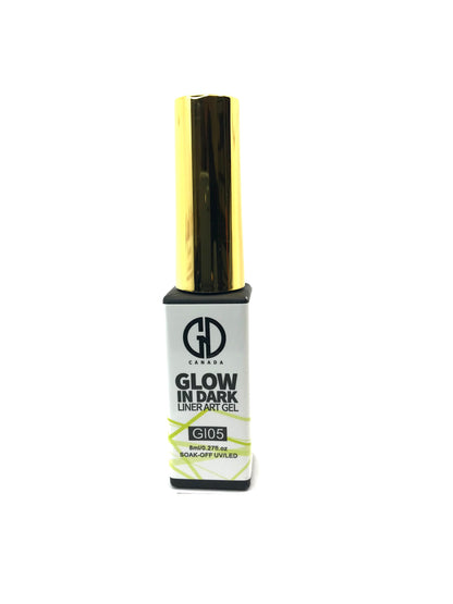 Nail Art Gel Liner | Glow inThe Dark | GND Canada 05 | 0.27 Oz - CM Nails & Beauty Supply