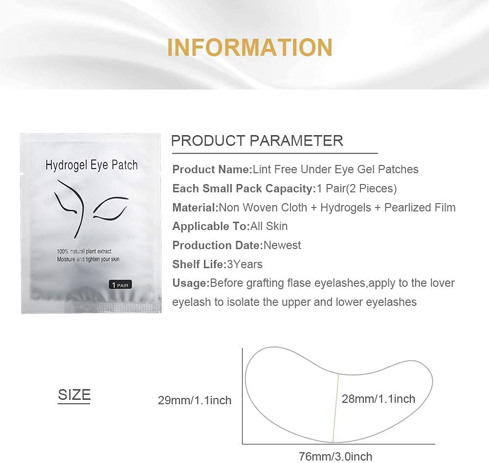 Eye Gel Patches Pack 50 pairs - CM Nails & Beauty Supply