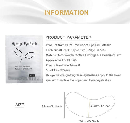 Eye Gel Patches Pack 50 pairs - CM Nails & Beauty Supply