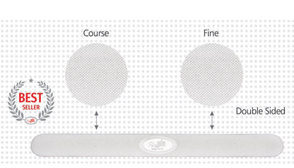 Nail File| MBI-372 | Metal Nail File Double Sided Stainless Steel | Course / Medium (NEW) - CM Nails & Beauty Supply