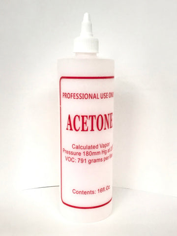 Labelled | Acetone | with Twist Cap - Available in 16 oz