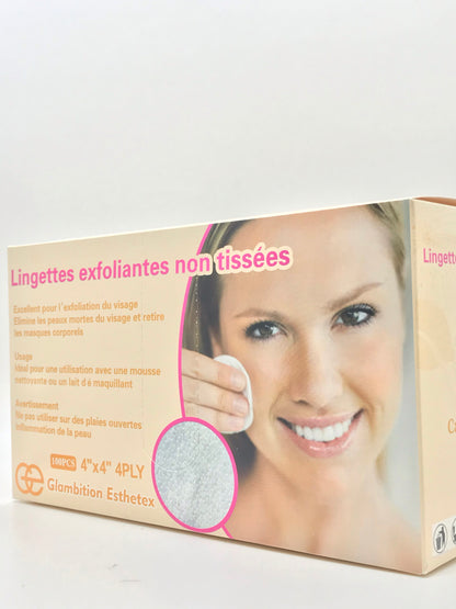 Exfoliating Wipe | Non Woven | 100 Pcs - CM Nails & Beauty Supply