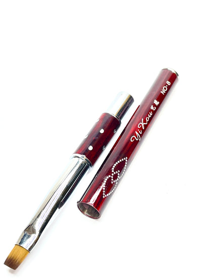 Gel Brush #8 - 100% Kolinsky Professional Gel Brush - CM Nails & Beauty Supply