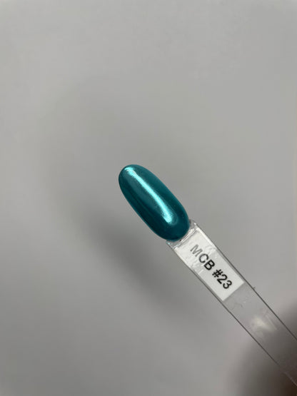 Premium Chrome Pen Powder 25 Metallic Shades with Built-in Sponge - CM Nails & Beauty Supply