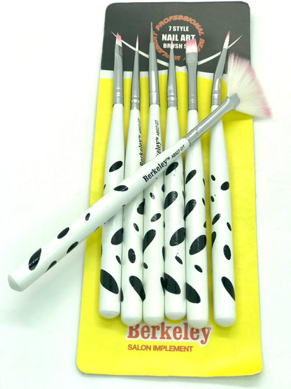 Cow Print Nail Art Brushes | Set of 7 - CM Nails & Beauty Supply