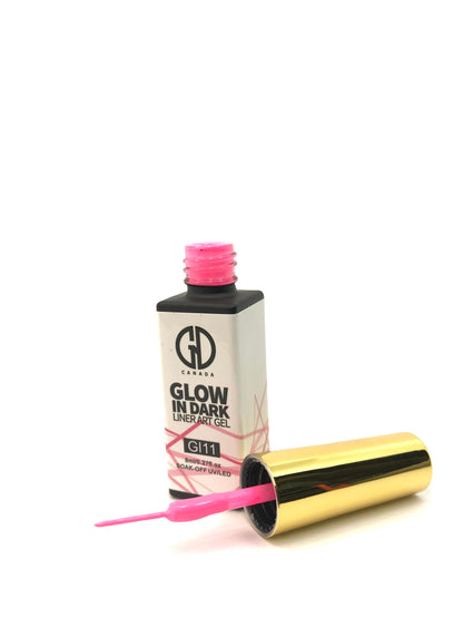 Nail Art Gel Liner | Glow in The Dark | GND Canada 11 | 0.27 Oz - CM Nails & Beauty Supply