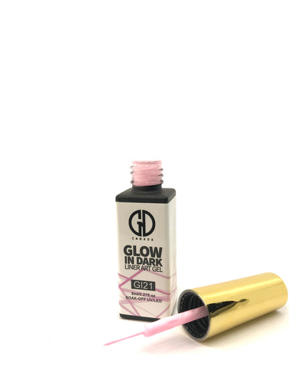 Nail Art Gel Liner | Glow in The Dark | GND Canada 21 | 0.27 Oz - CM Nails & Beauty Supply