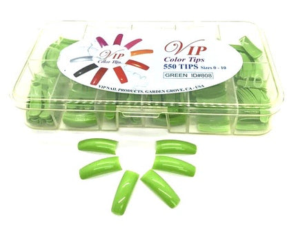 Coloured Nail Tips V.I.P | Box 550 pcs - CM Nails & Beauty Supply