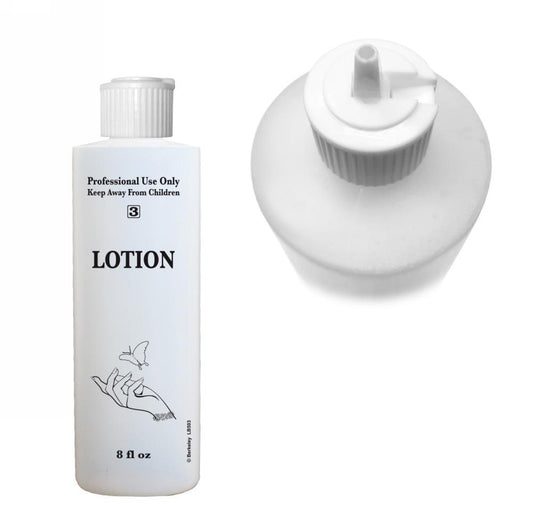 "Lotion" Labelled Bottle with Flip Cap | 08 oz & 16 oz - CM Nails & Beauty Supply