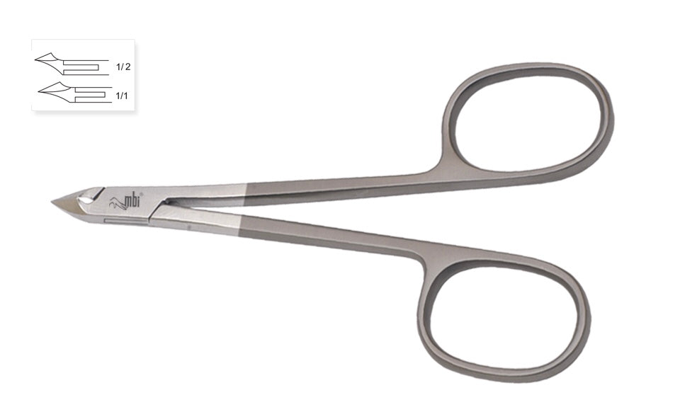 MBI Master Beauty Instruments cuticle nipper in surgical grade stainless steel