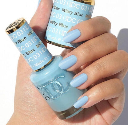 DC Milky Blue #031 - Gel Polish & Lacquer Duo - CM Nails & Beauty Supply