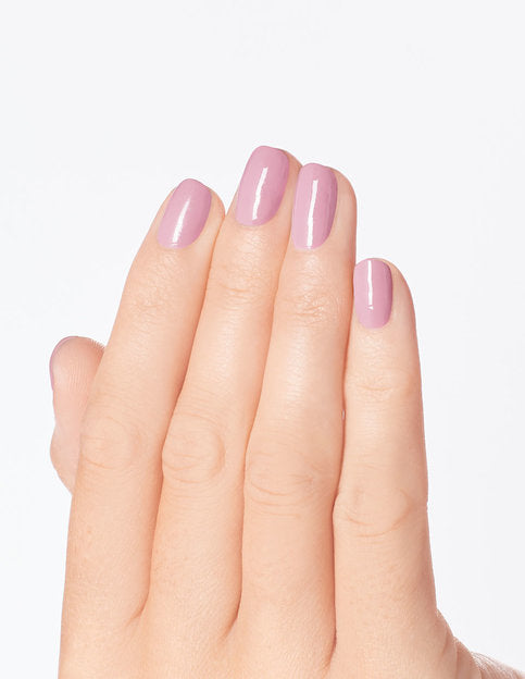 French manicure using OPI Rice Rice Baby showing soft milky white tips on hands.