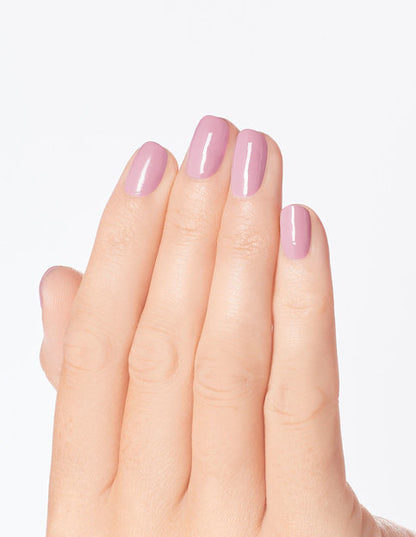 French manicure using OPI Rice Rice Baby showing soft milky white tips on hands.